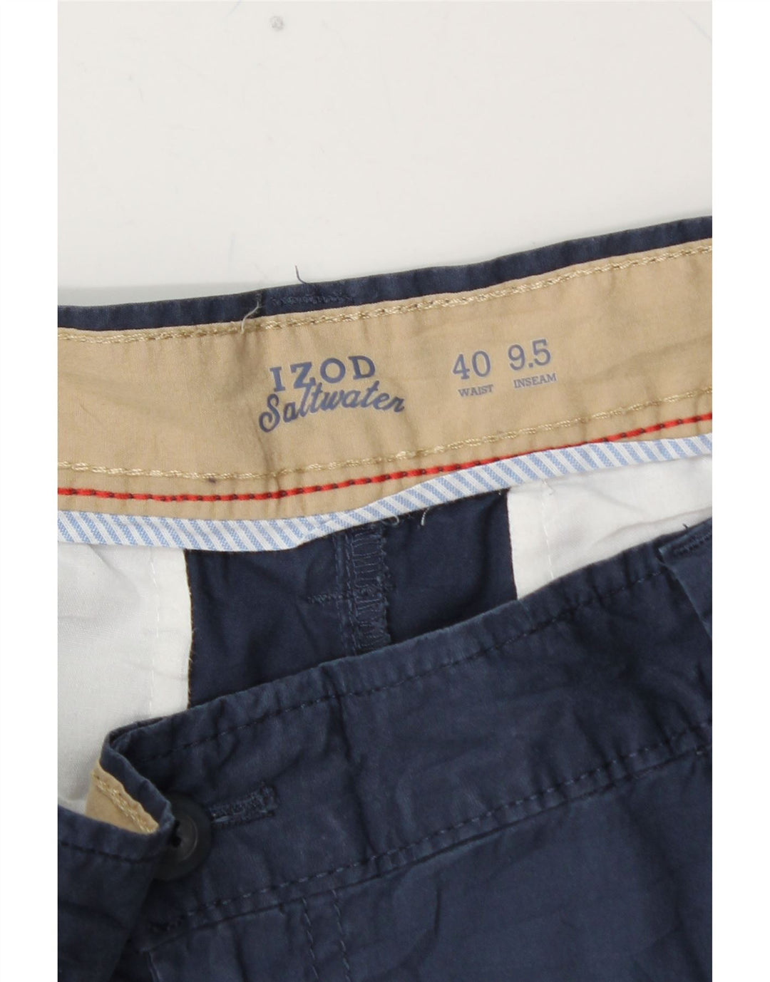IZOD Muške kratke chino hlače sa slanom vodom W40 XL tamnoplavi pamuk
