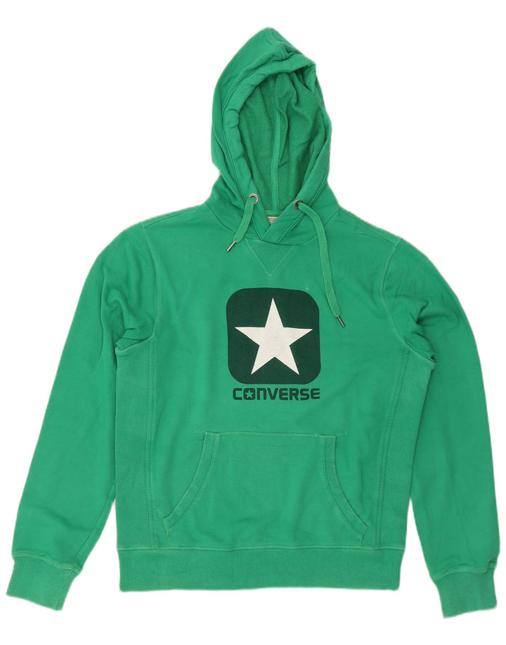 Converse muška majica s kapuljačom s kapuljačom, srednji zeleni pamuk