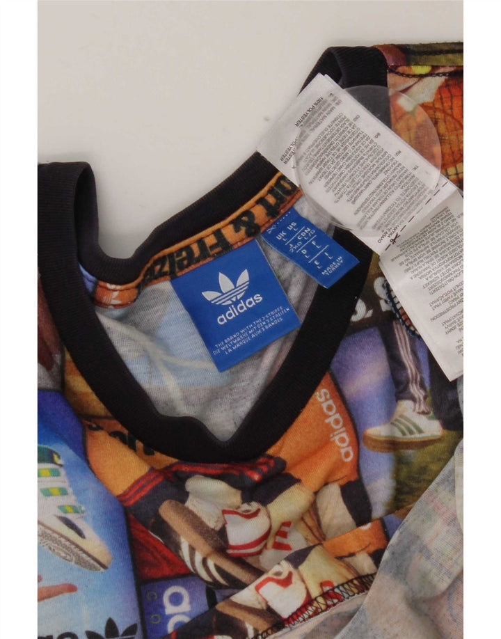 Adidas muška majica s grafičkim motivima, veliki raznobojni patchwork poliester
