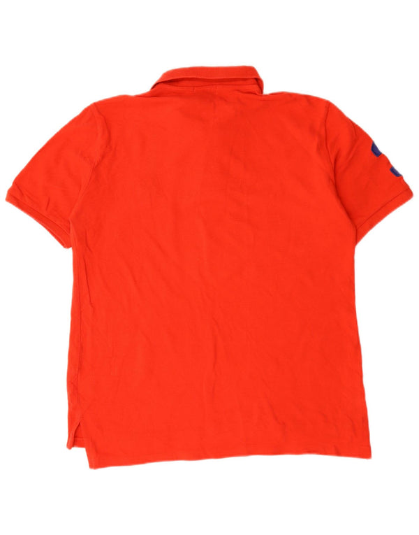 Polo Ralph Lauren Boys Graphic Graphic Polo majica 15-16 godina XL Crveni pamuk