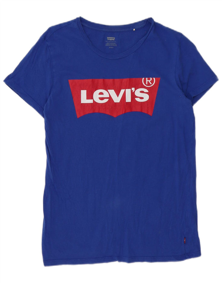 Levi's muška majica kratkih rukava s grafičkim motivima, mali plavi pamuk