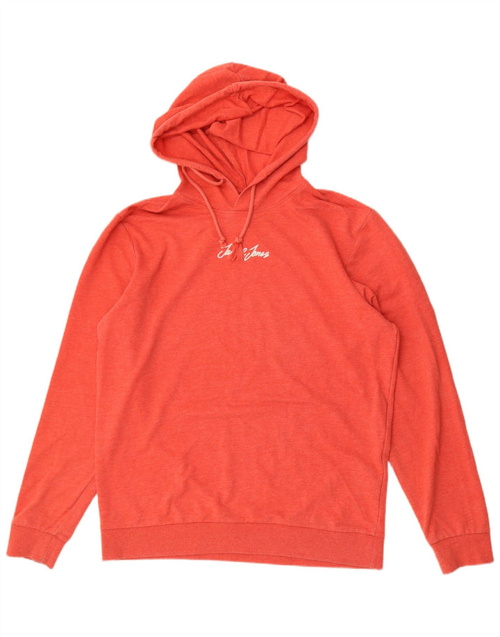 Jack & Jones muška majica s kapuljačom XL crveni poliester