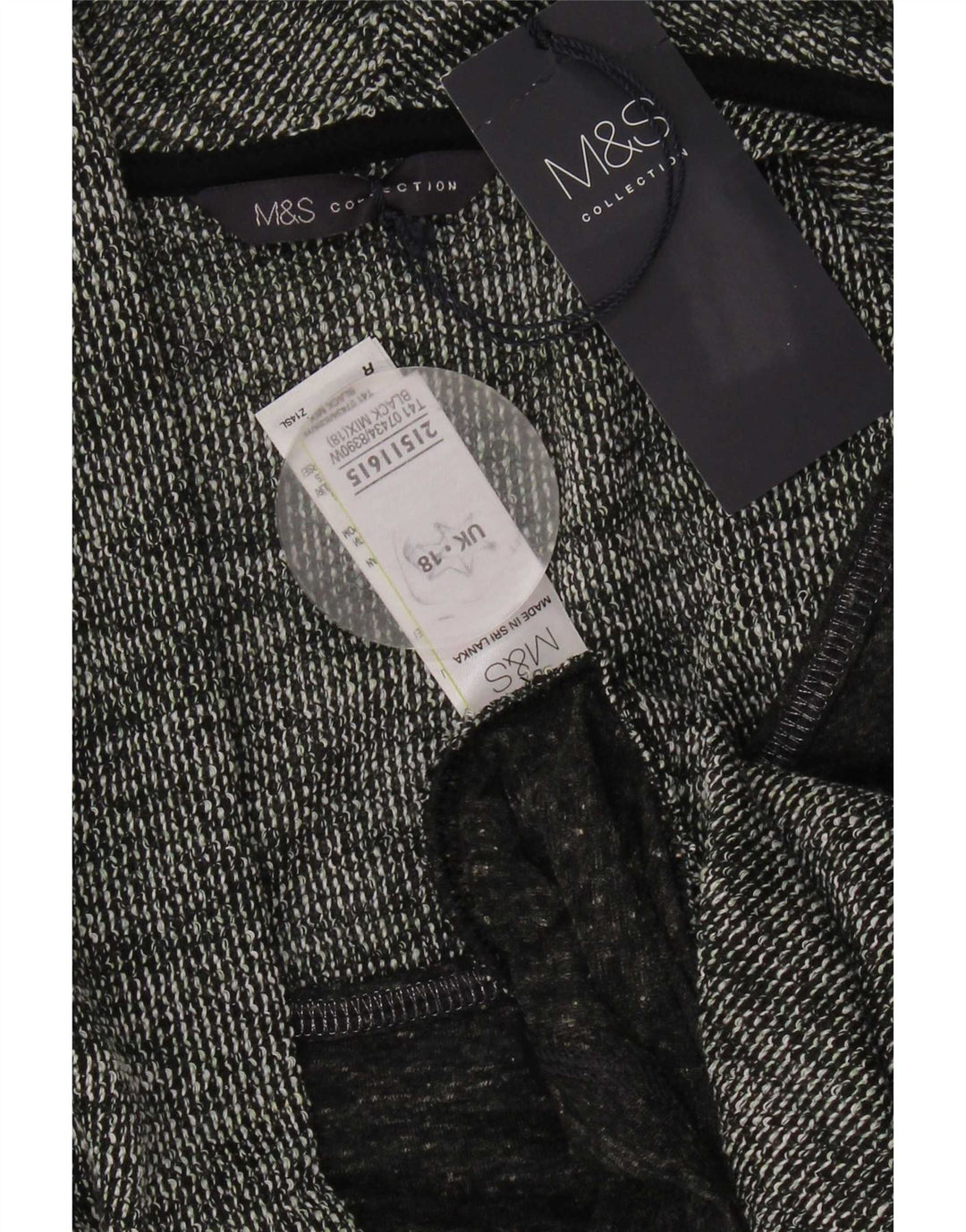 Marks & Spencer ženski otvoreni kardigan pulover UK 18 XL sivi poliester