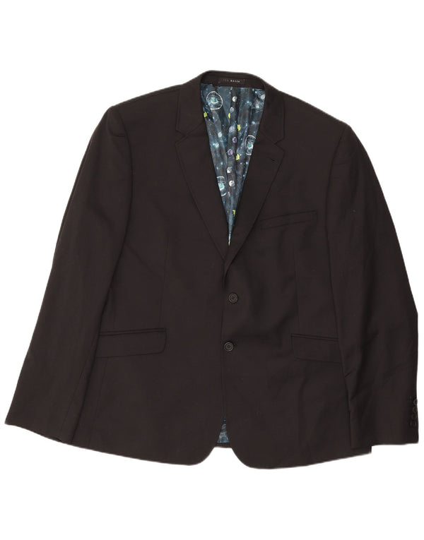 Ted Baker muška jakna s 2 gumba US 46 3XL crna vuna