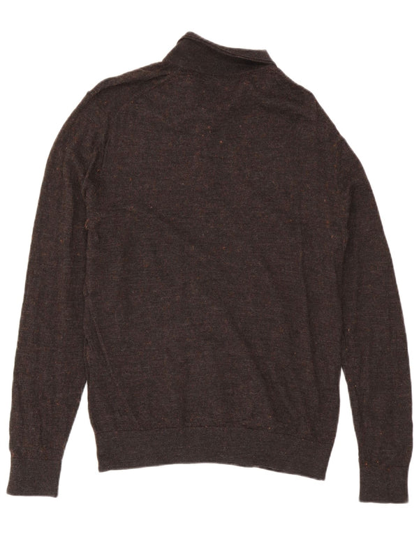 Reiss muški pulover s polo ovratnikom XL smeđi s pjegama