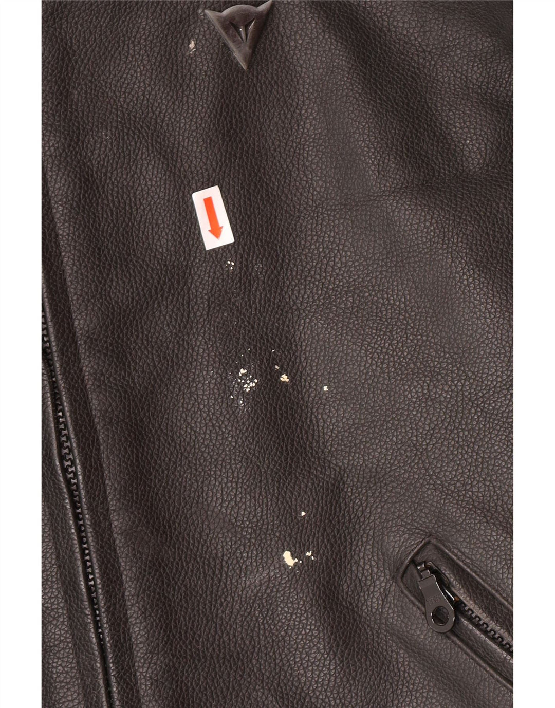 DAINESE muška trkaća jakna s grafičkim motivima, veličina 54, velika crna koža u blokovima boja