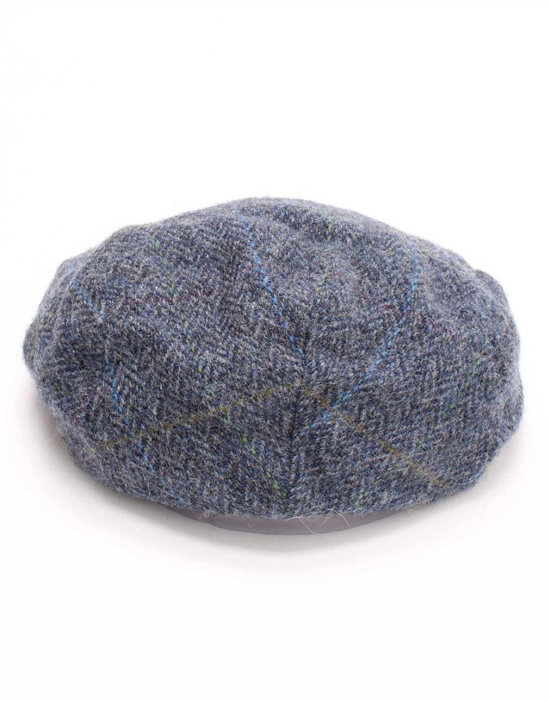 John Hanly muška ravna kapa XL plava riblja kost New Wool Classic