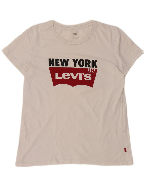 LEVI'S Ženska New York majica kratkih rukava UK 10 Small White