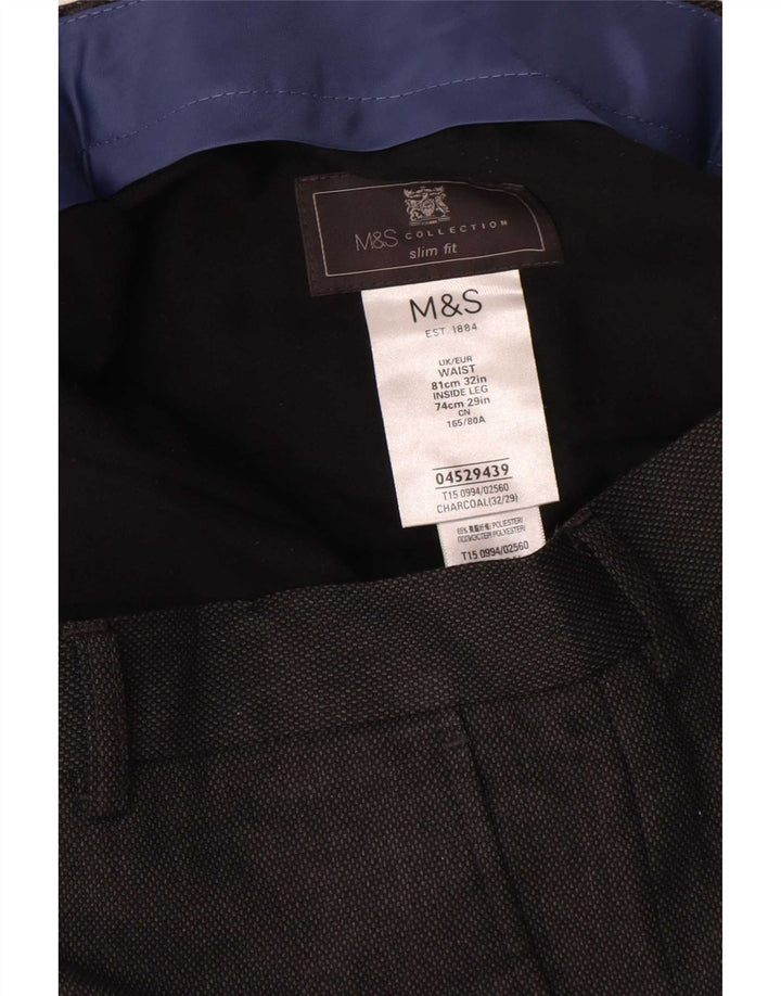 Marks & Spencer muške uske hlače W32 L29 sivi poliester