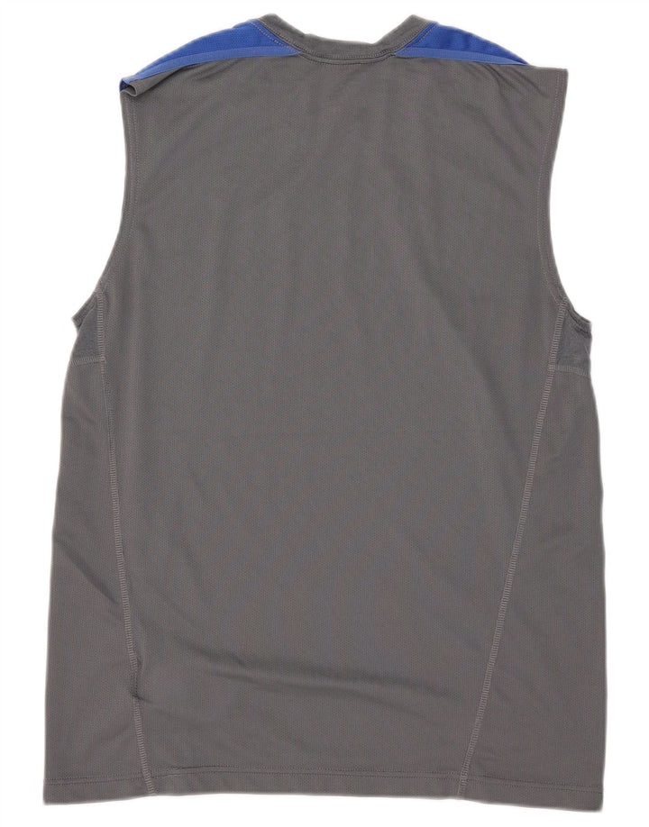 Nike Dri Fit prsluk srednje sivi poliester u boji
