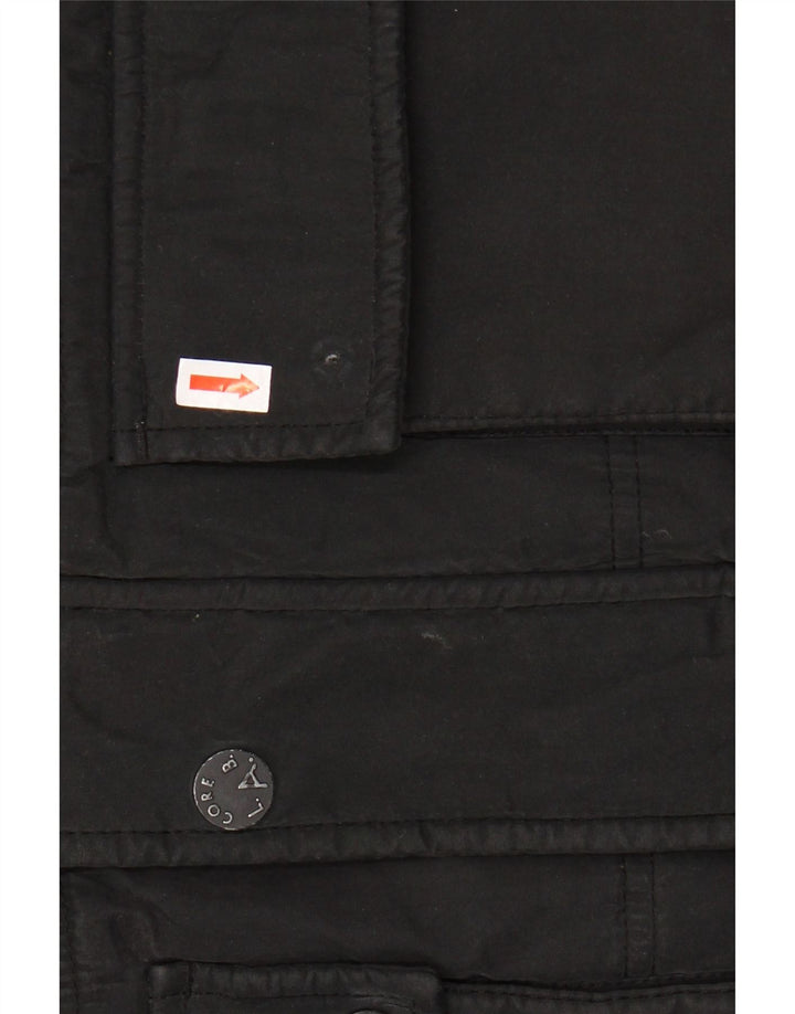 JACK & JONES Muška podstavljena jakna s kapuljačom UK 38 srednji crni poliester