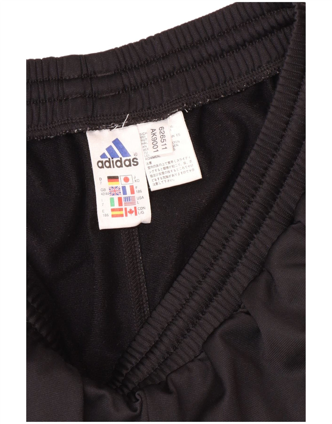 Adidas muške trenirke hlače Joggers UK 42/44 veliki crni poliester