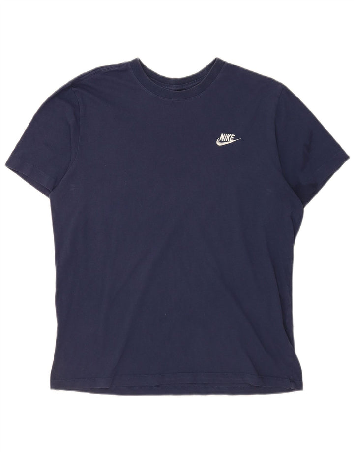Nike muška majica kratkih rukava srednje tamnoplavi pamuk