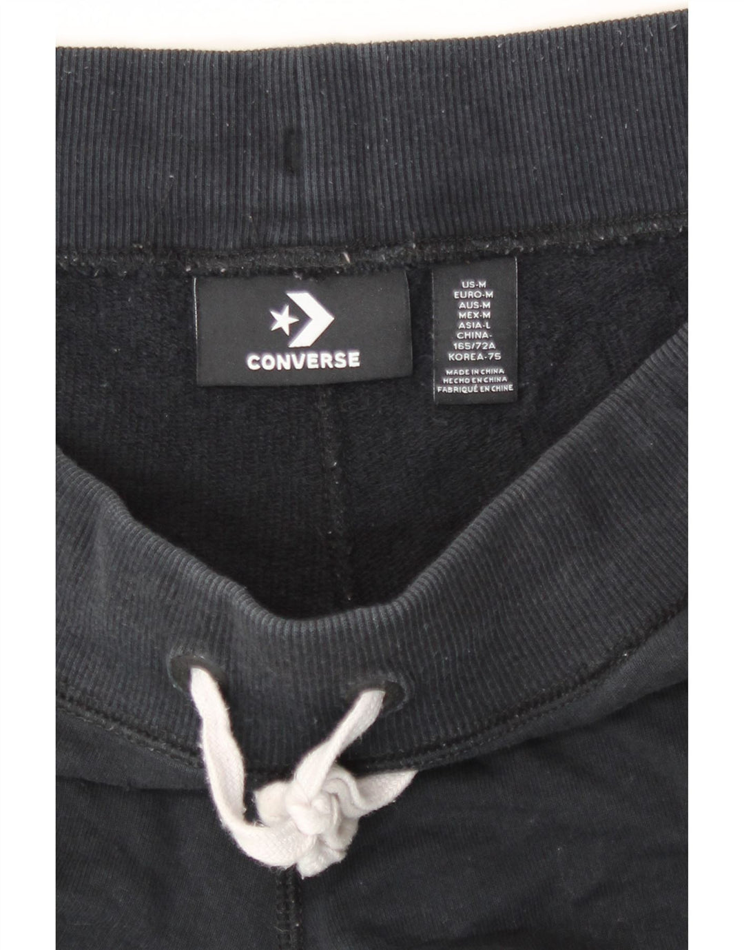 Converse ženske sportske kratke hlače UK 14 Srednje crni pamuk