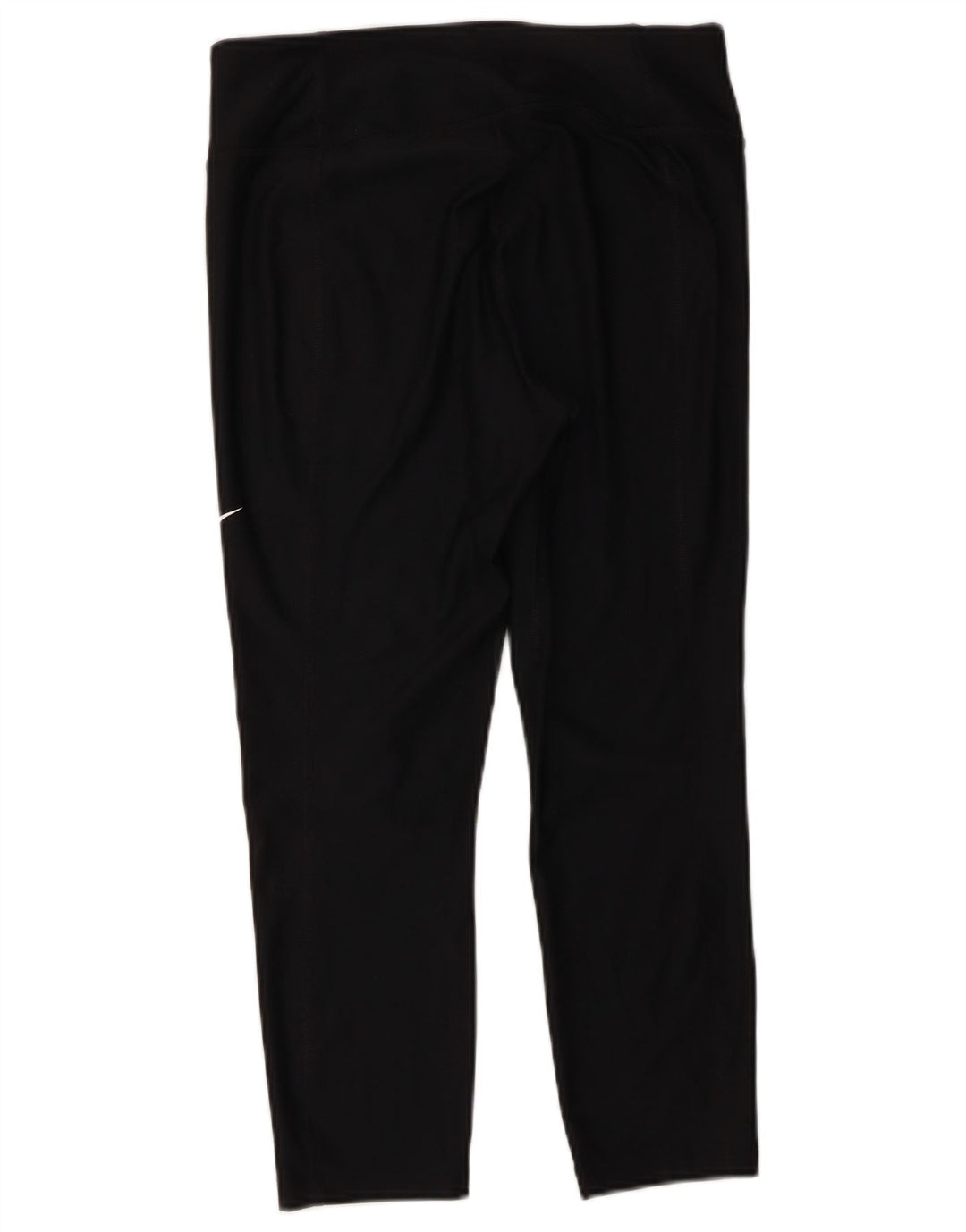 NIKE ženske Dri Fit Capri tajice UK 12 srednje crne poliesterske