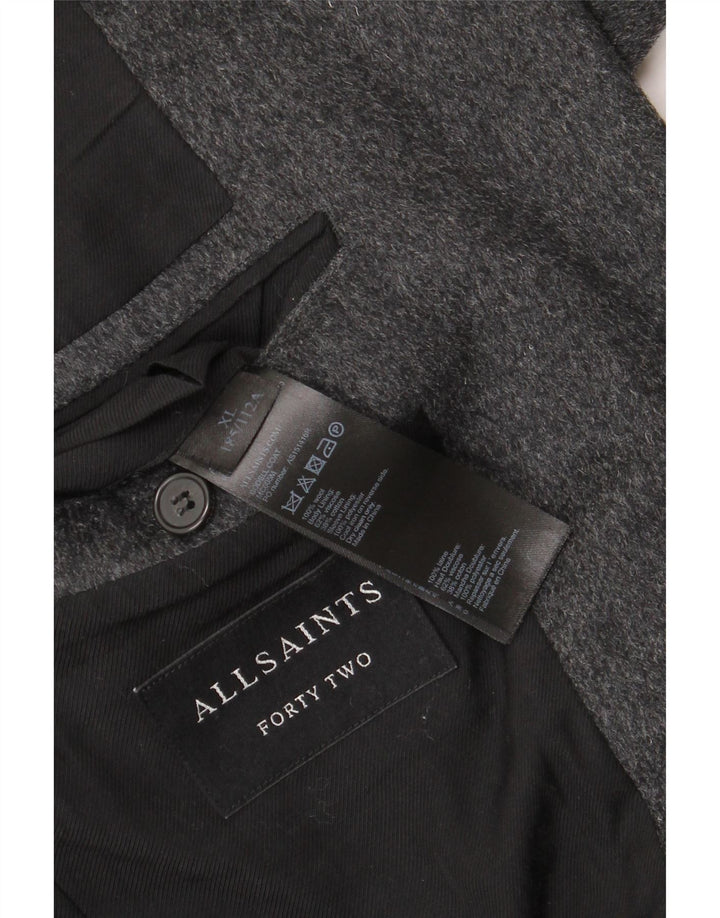 Svi sveti muški kaput UK 42 XL siva vuna