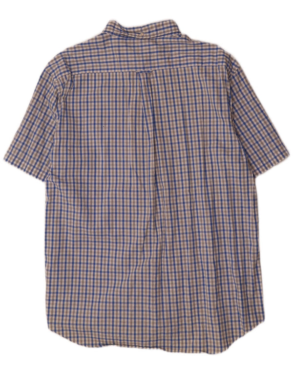 Gant muška majica kratkih rukava standardnog kroja, veličina 47/48 19 3XL, plava gingham