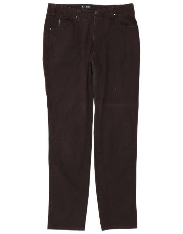 Armani muške uske traperice W33 L33 crni pamuk