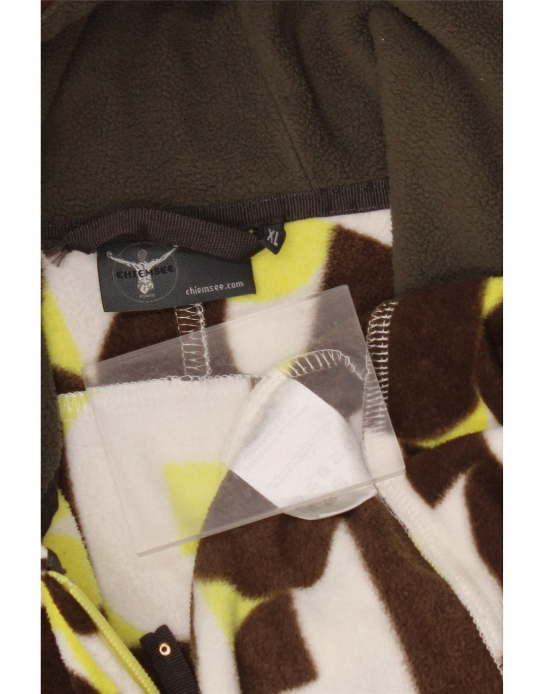 CHIEMSEE Ženska jakna od flisa s kapuljačom UK 18 XL Višebojni geometrijski