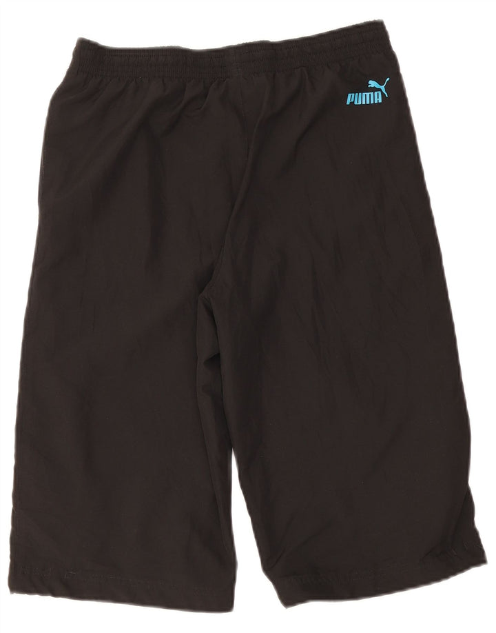 Puma Boys Graphic Sport Shorts 13-14 Years Black Poliester