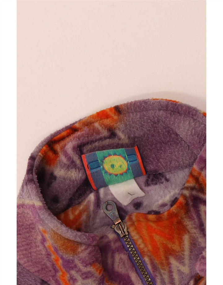 Santostefano velika ženska jakna od flisa UK 16 Large Purple Geometric