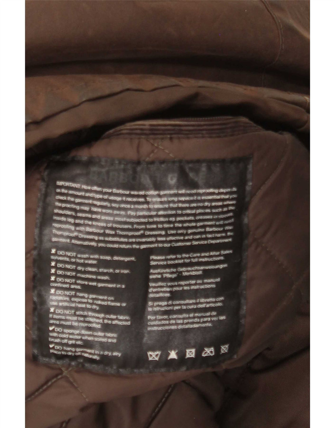 Barbour muška jakna od voštanog pamuka UK 40 Large Brown