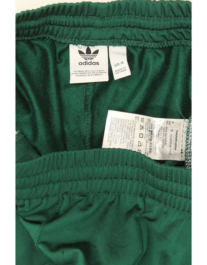 Adidas ženske hlače za trenirku UK 14 poliester srednje zelene boje