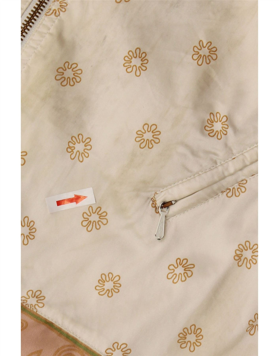 HEAD ženska bomber jakna UK 20 2XL bijela cvjetna