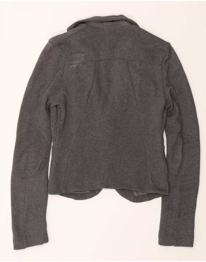 DIESEL Womens Oversized 2 Button Blazer Jacket UK 6 XS Grey