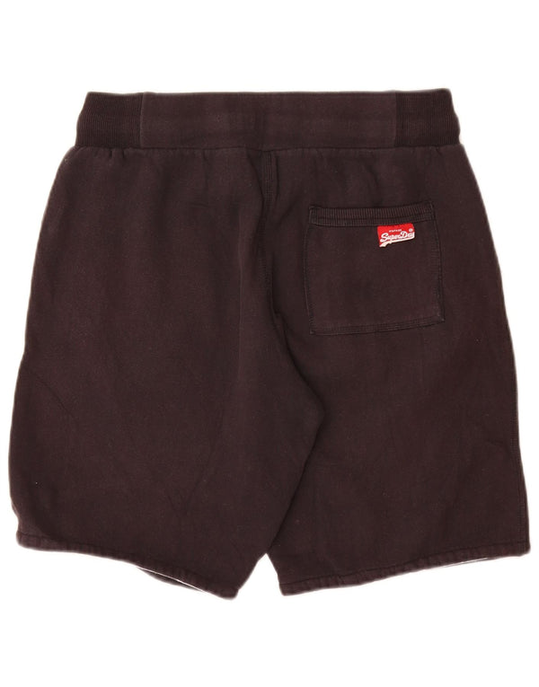 SUPERDRY Ženske kratke sportske hlače s grafičkim motivima UK 12 Srednje sivi pamuk