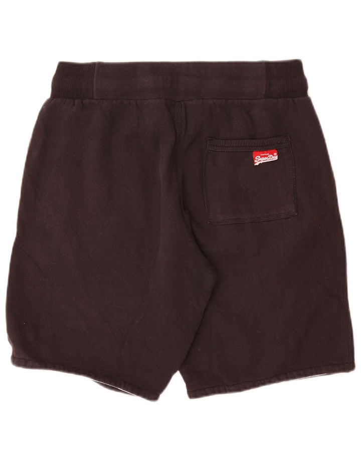 SUPERDRY Ženske kratke sportske hlače s grafičkim motivima UK 12 Srednje sivi pamuk