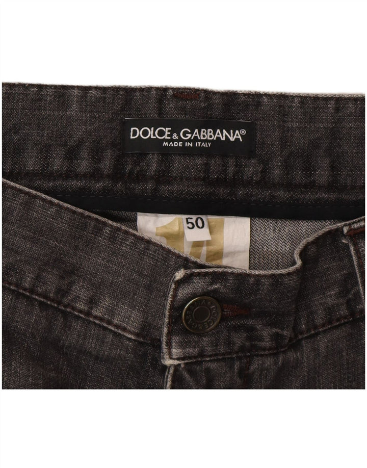 Ženske ravne traperice Dolce & Gabbana IT 50 XL W36 L32 sive
