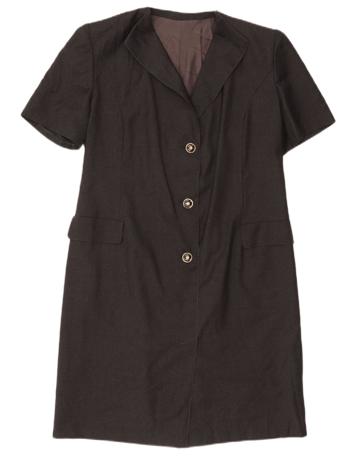 Vintage ženska plašt haljina UK 14 srednje siva