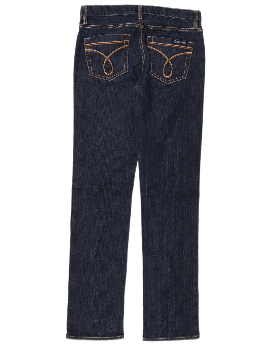 CALVIN KLEIN Ženske uske traperice US 2 XS W26 L31 tamnoplavi pamuk