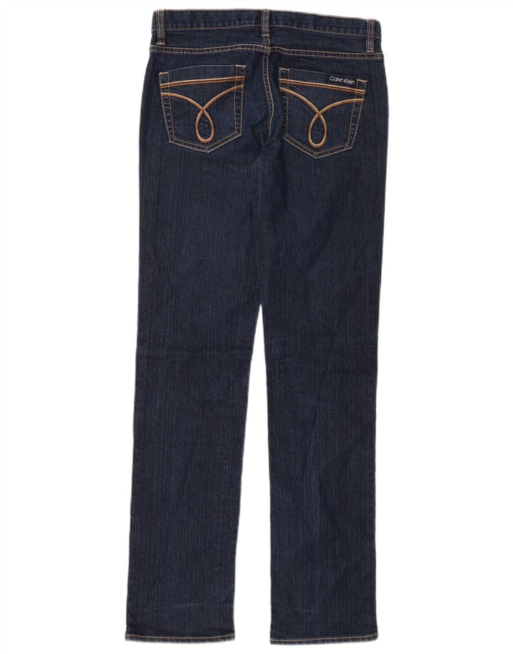 CALVIN KLEIN Ženske uske traperice US 2 XS W26 L31 tamnoplavi pamuk