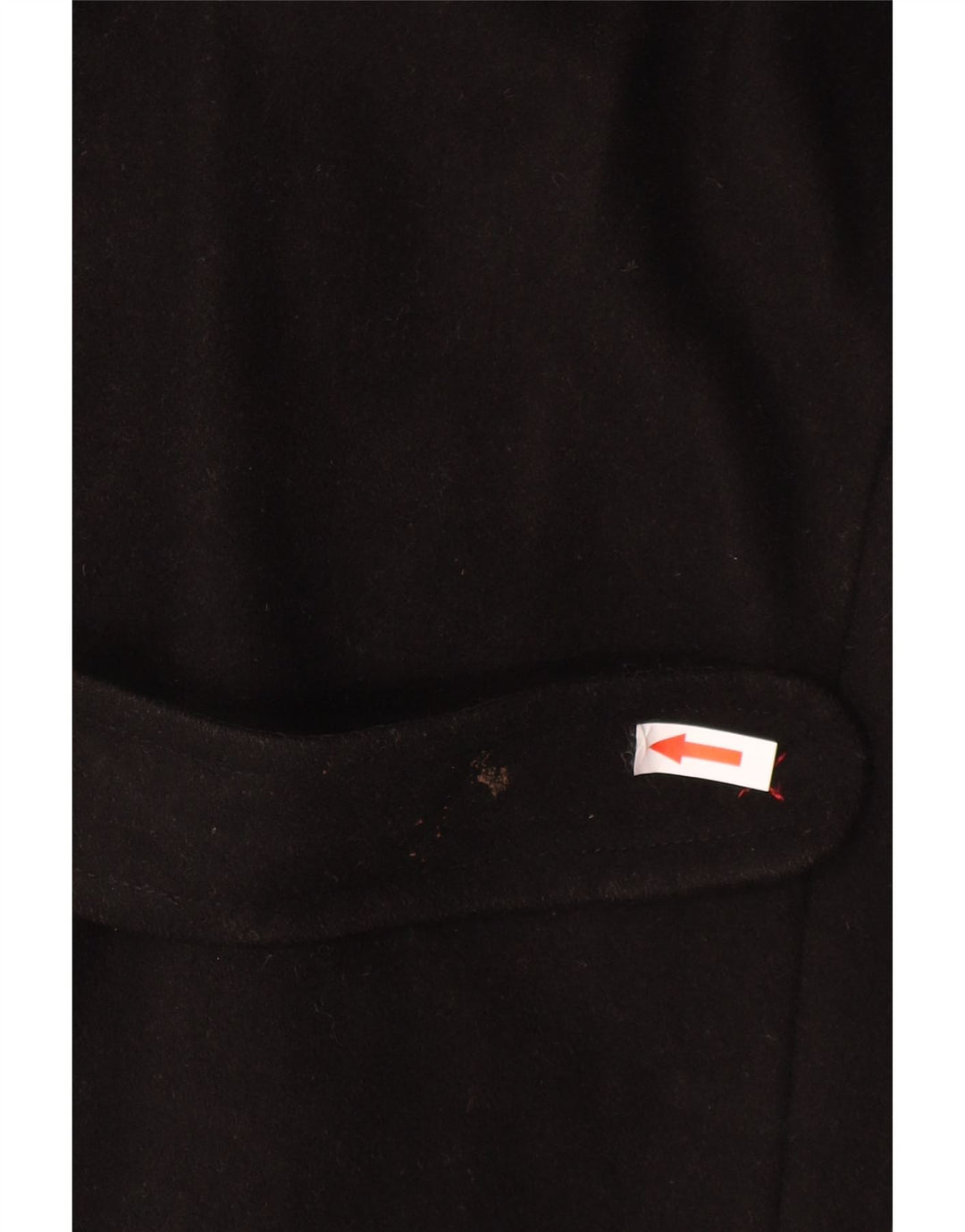 Laura Ashley ženska duffle jakna s kapuljačom UK 12 srednje crna vuna