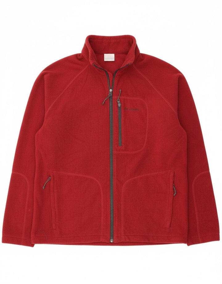 Columbia muška jakna od flisa UK 42 XL bordo poliester