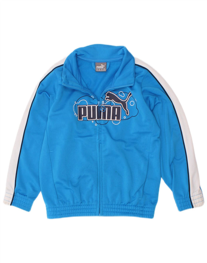 Gornja jakna trenirke Puma Boys Graphic 2-3 Years Blue Colourblock