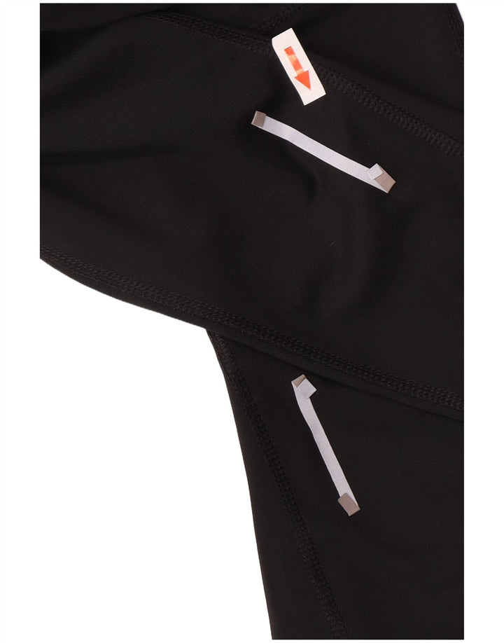 Nike Ženske Dri Fit Leggings UK 12 Srednje crni poliester