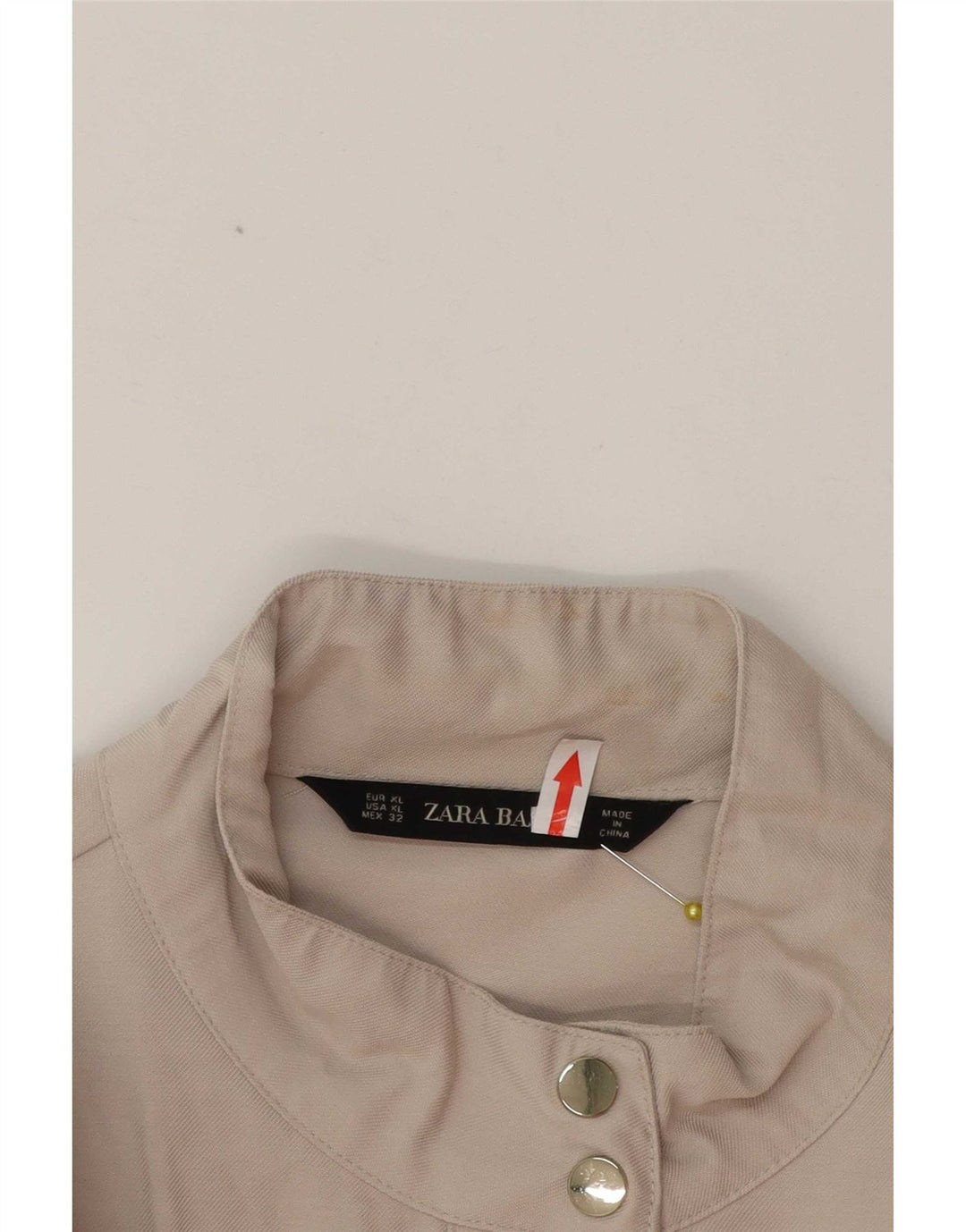Zara ženska utility jakna UK 18 XL bež viskoza