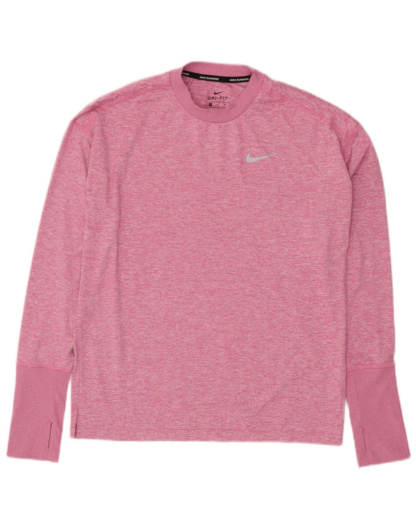 NIKE muška Dri Fit majica dugih rukava s malim ružičastim flekama