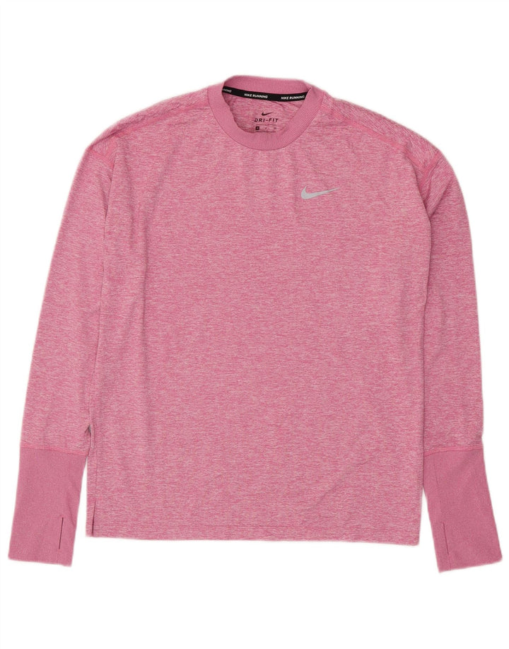 NIKE muška Dri Fit majica dugih rukava s malim ružičastim flekama