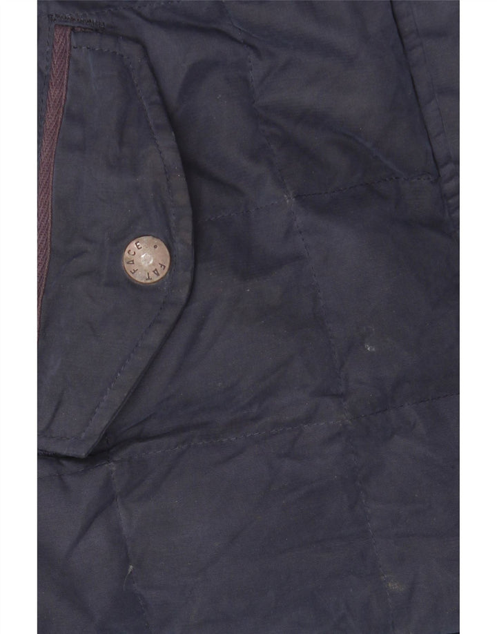 FAT FACE Ženska podstavljena jakna s kapuljačom UK 14 velika tamnoplava poliester