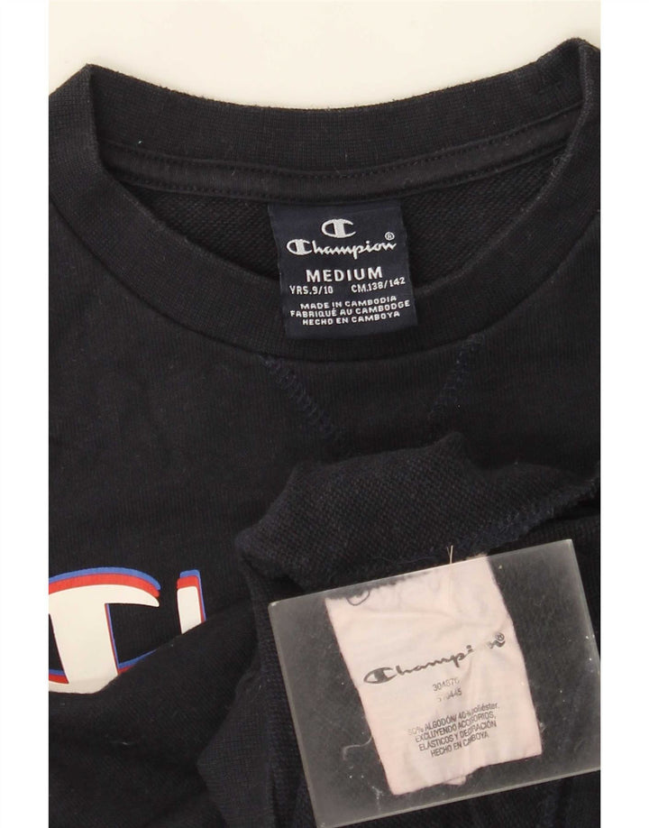 Champion Boys Graphic Sweatshirt Džemper 9-10 godina srednje tamnoplavi pamuk