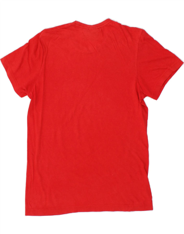 ADIDAS Mens Graphic T-Shirt Top XS Red Vintage Adidas and Second-Hand Adidas from Messina Hembry 