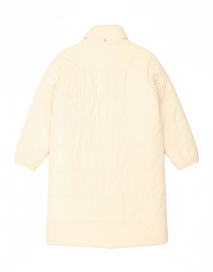 ONYX Womens Padded Coat UK 10 Small Off White Polyamide Vintage Onyx and Second-Hand Onyx from Messina Hembry 