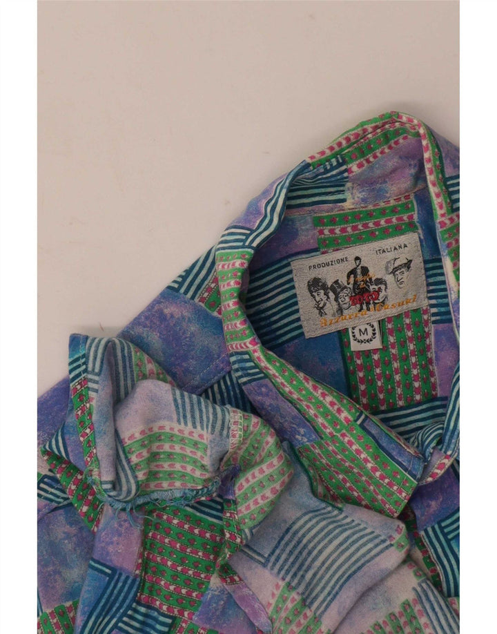 Azzurra muška košulja kratkih rukava Medium Multicolored Patchwork