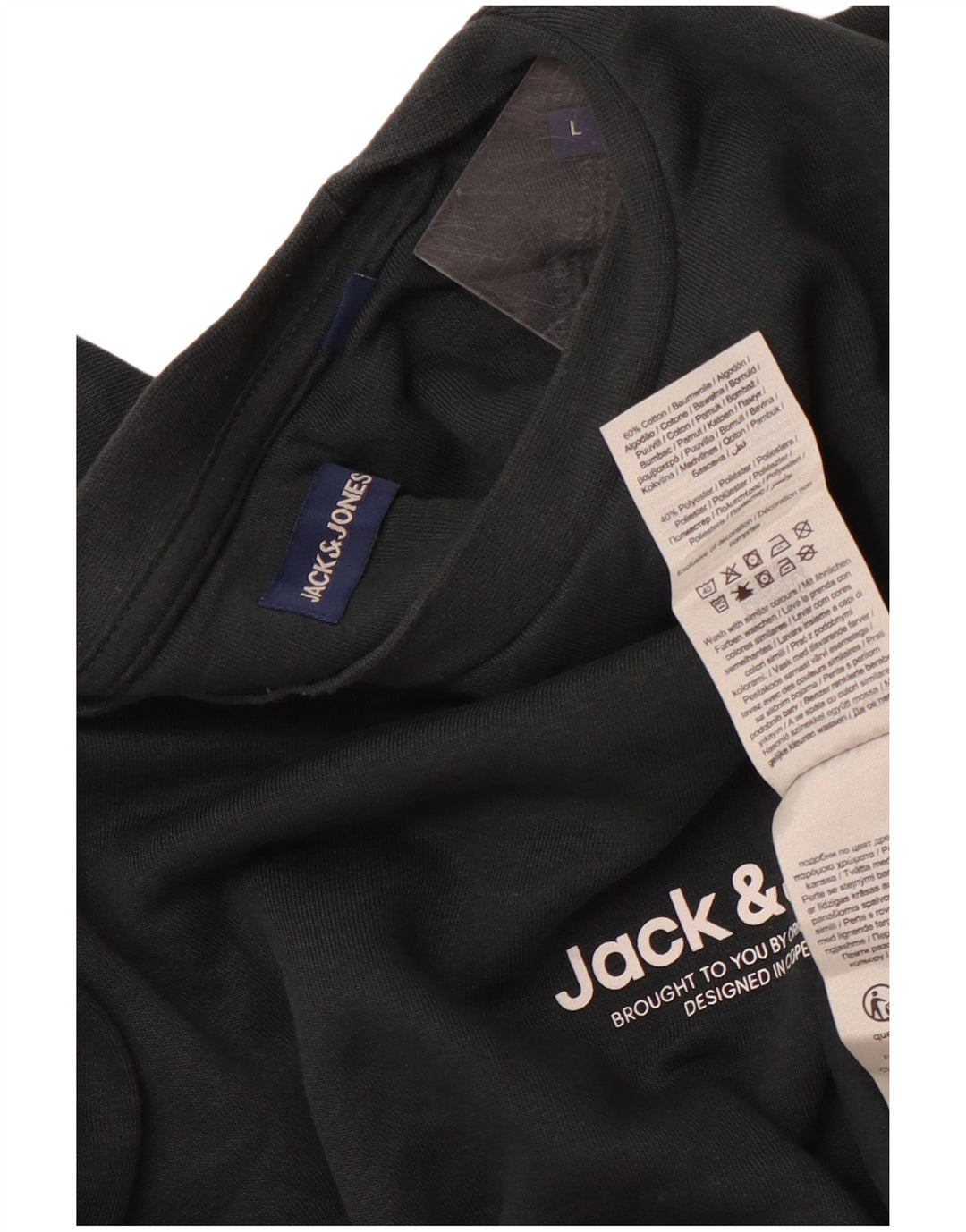 JACK & JONES Muška dukserica Veliki sivi pamuk
