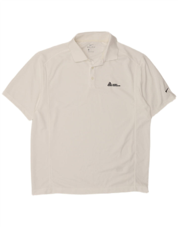 Nike muška Dri Fit polo majica velika bijela poliester
