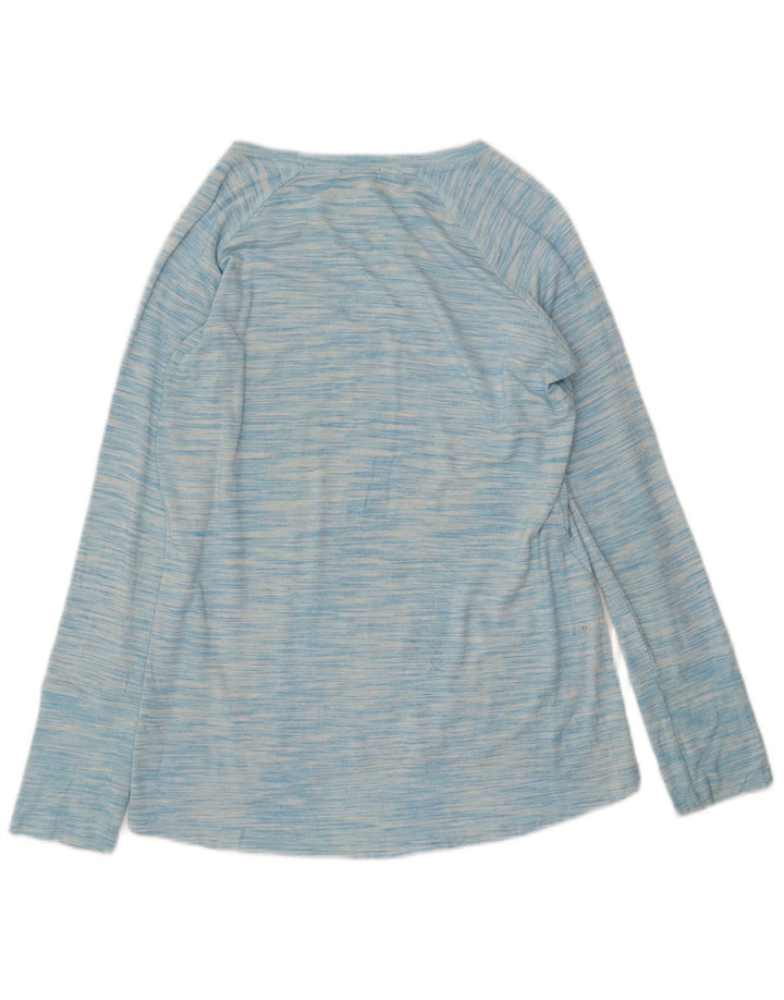 CHAMPION Ženska majica s kratkim rukavima UK 14 Srednje plava svila s pjegama